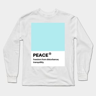 peace pantone swatch Long Sleeve T-Shirt